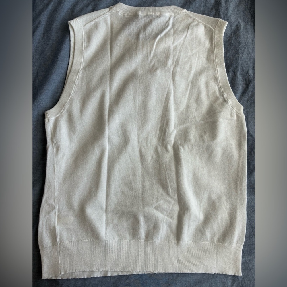 NWOT J.Crew Jackie Cotton-blend Knit Shell in White, Size Large - Picture 2 of 8